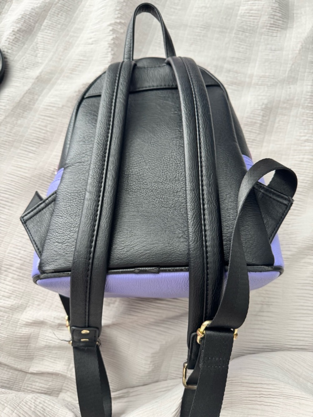 Loungefly Disney Villain Queen Purple Black Gold Mini Backpack - Picture 2 of 4